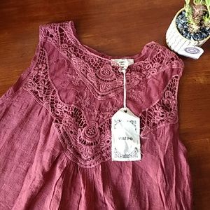 Rose Colored Sleeveless Blouse